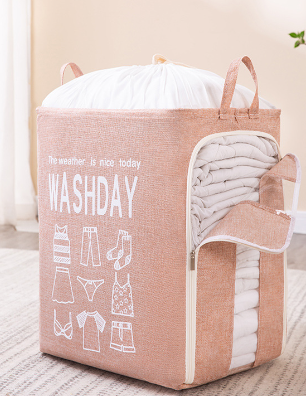 75L Storage Bag with Clear Window in pink