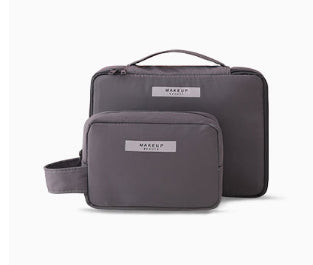 Everyday Makeup Organizer Bag in black (with 2 bags)