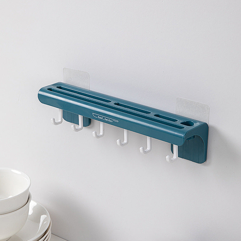 Wall-Mounted Knife & Utensil Organizer in blue