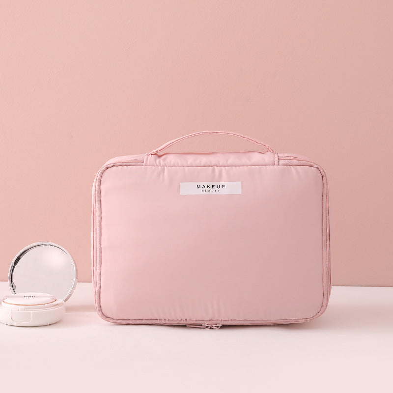 Everyday Makeup Organizer Bag in pink