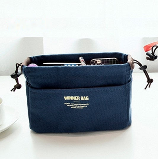 Purse Organizer Insert in navy, small