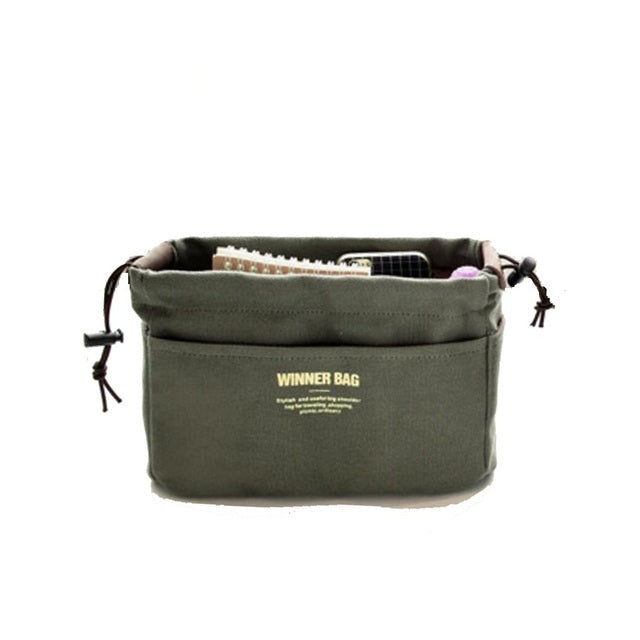 Purse Organizer Insert in green, small