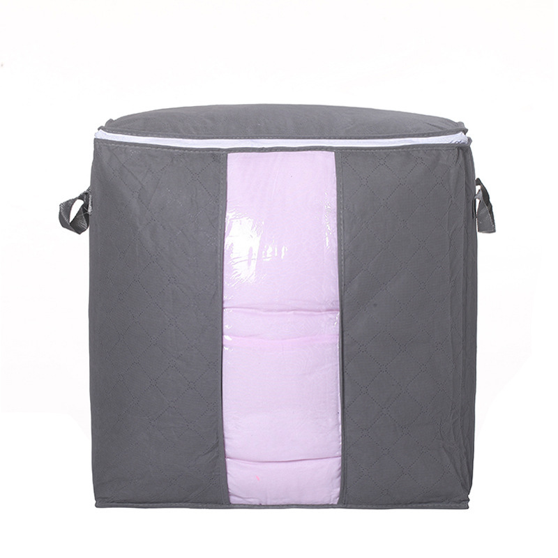 Large Clothing & Quilt Storage Bag in gray, 1 bag, 47 x 28 x 49 cm