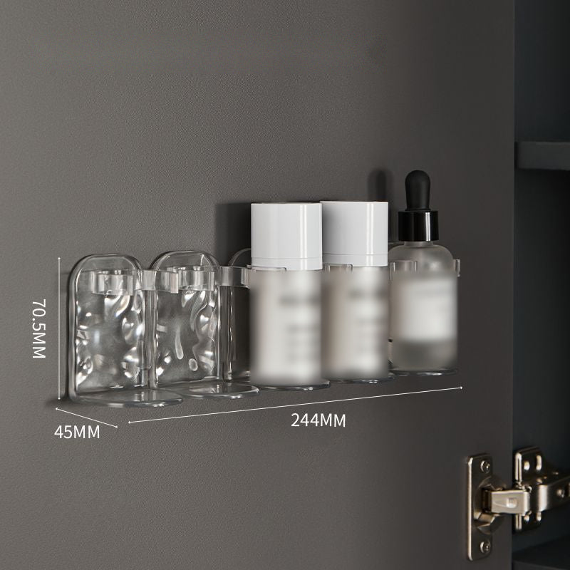 Clear Foldable Bathroom Organizer in clear (1 piece)