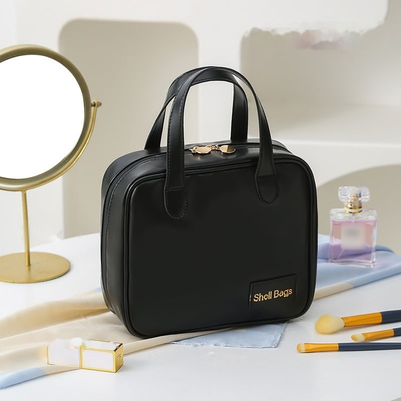 Large Capacity Makeup Organizer in crystal black, 21 x 8 x 19 cm